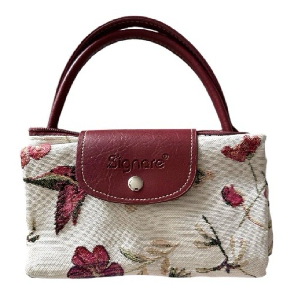 Signare Tapestry Floral and Hummingbird Foldable Tote/Shopping Bag